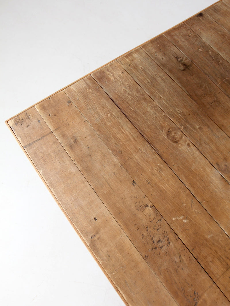 antique farmhouse harvest table, 8 ft