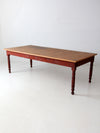 antique farmhouse harvest table, 8 ft