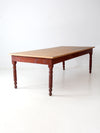 antique farmhouse harvest table, 8 ft