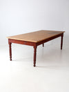 antique farmhouse harvest table, 8 ft