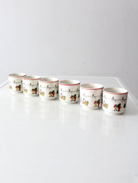 vintage Jamestown China The Joy of Christmas mugs set of 6