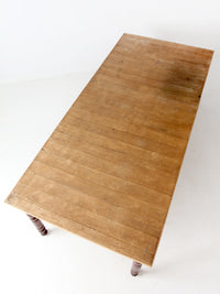 antique farmhouse harvest table, 8 ft