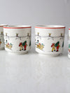 vintage Jamestown China The Joy of Christmas mugs set of 6