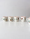 vintage Jamestown China The Joy of Christmas mugs set of 6