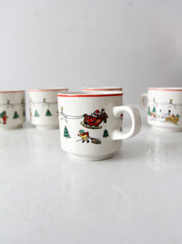 vintage Jamestown China The Joy of Christmas mugs set of 6