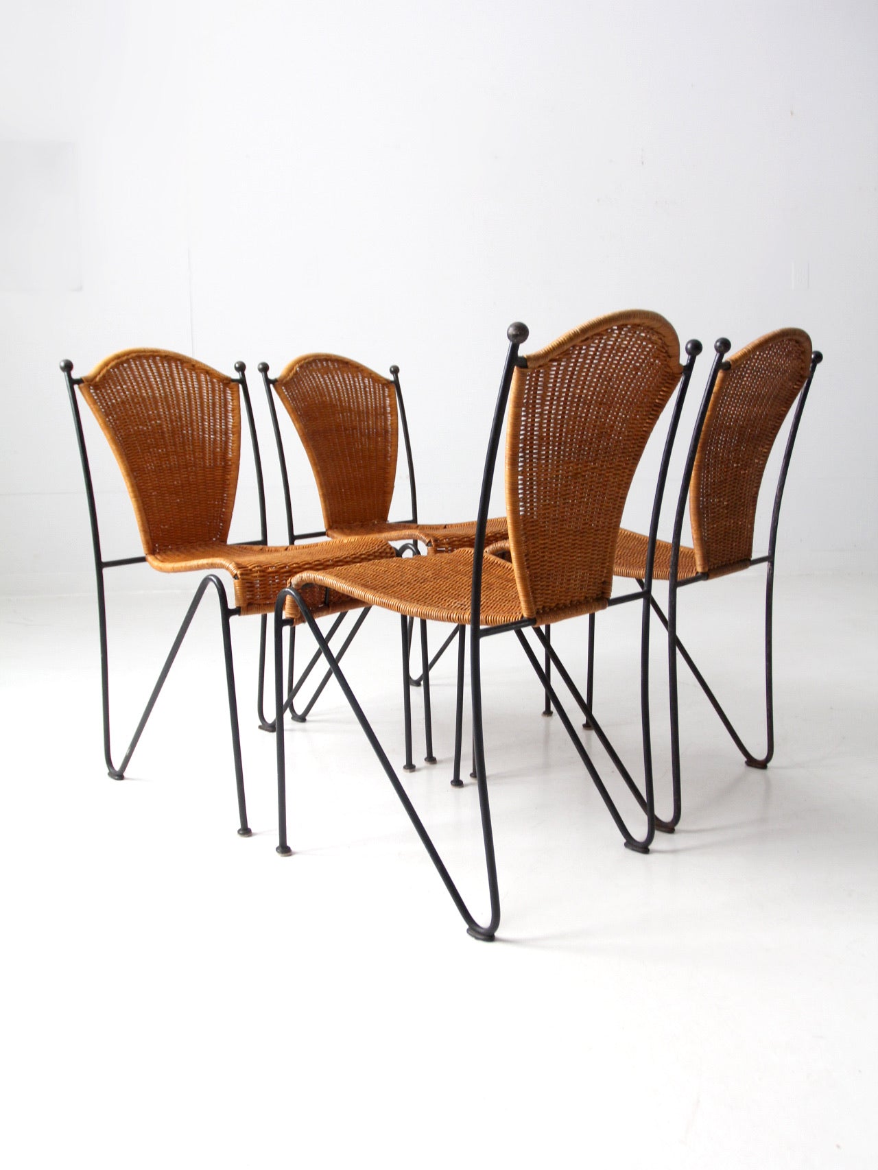 set of 4 Frederick Weinberg side chairs circa 1960s