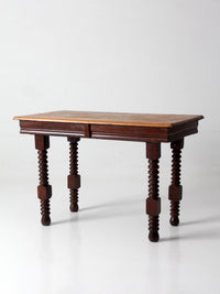 antique Jacobean revival barley twist table