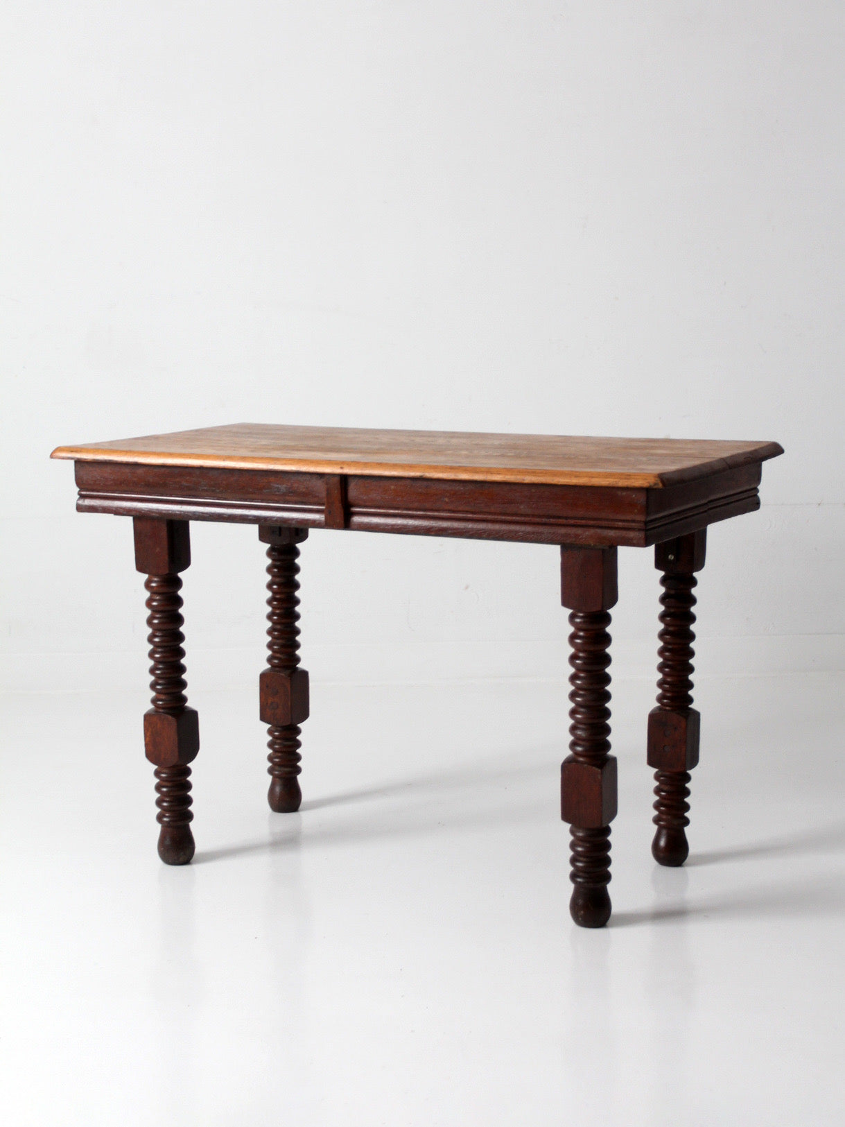 antique Jacobean revival barley twist table