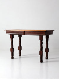 antique Jacobean revival barley twist table