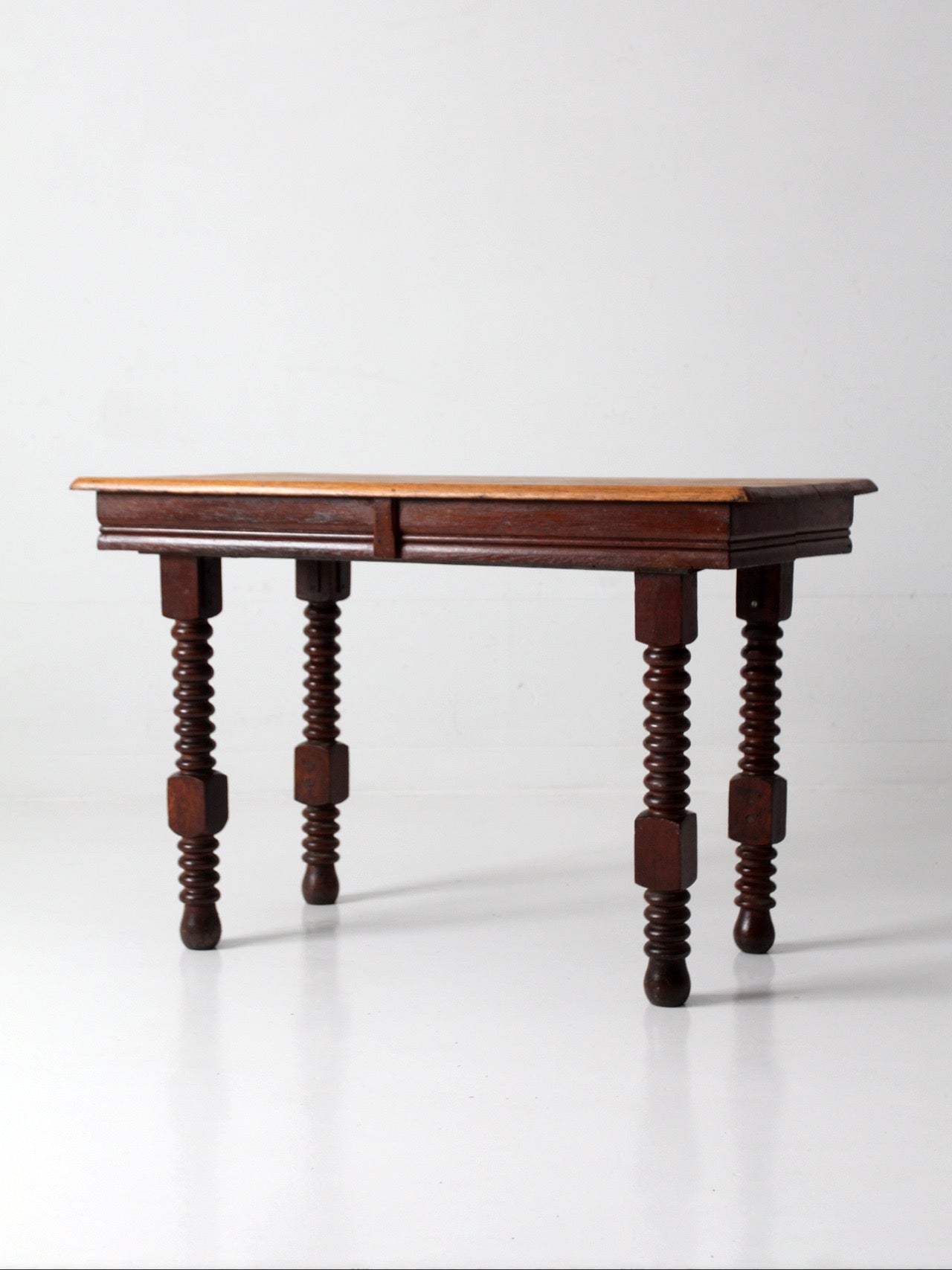 antique Jacobean revival barley twist table