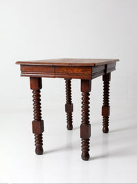 antique Jacobean revival barley twist table
