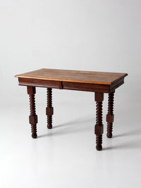 antique Jacobean revival barley twist table