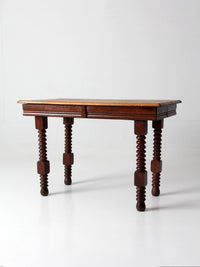 antique Jacobean revival barley twist table