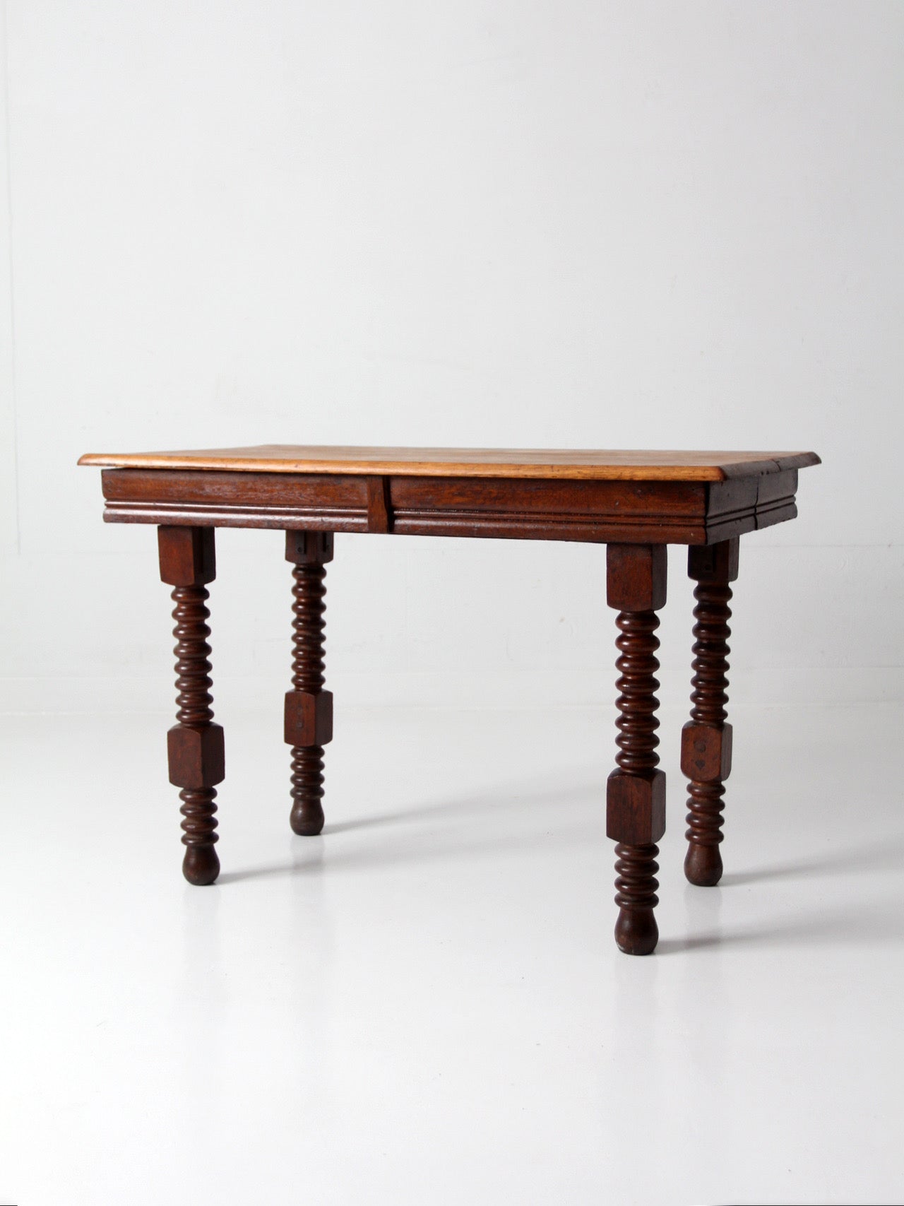 antique Jacobean revival barley twist table