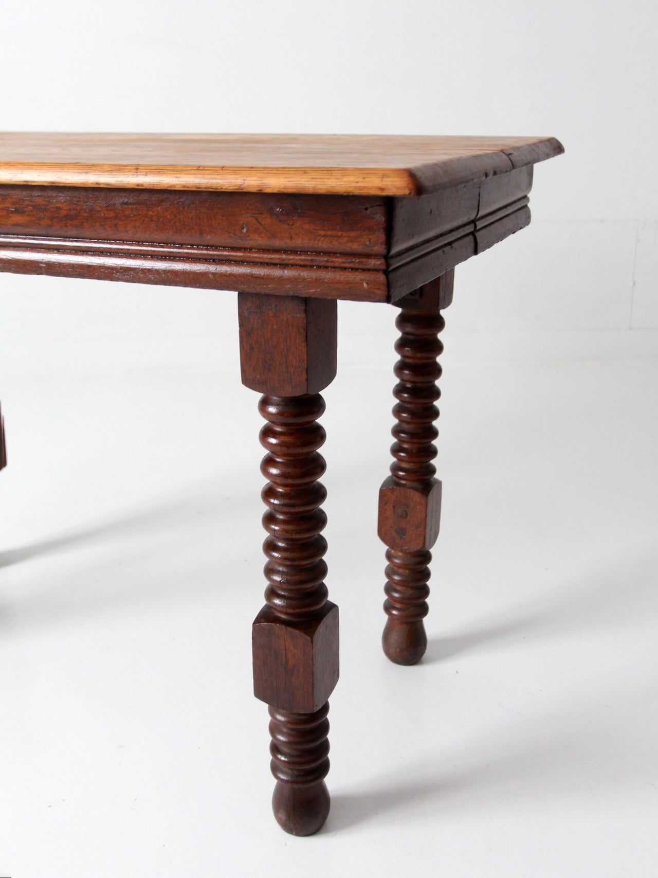 antique Jacobean revival barley twist table