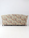 antique French Provincial floral sofa and armchair set