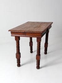 antique Jacobean revival barley twist table