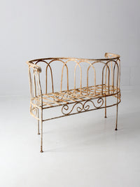 antique iron conversation bench