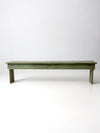 antique painted wood farmhouse bench