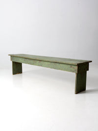 antique painted wood farmhouse bench