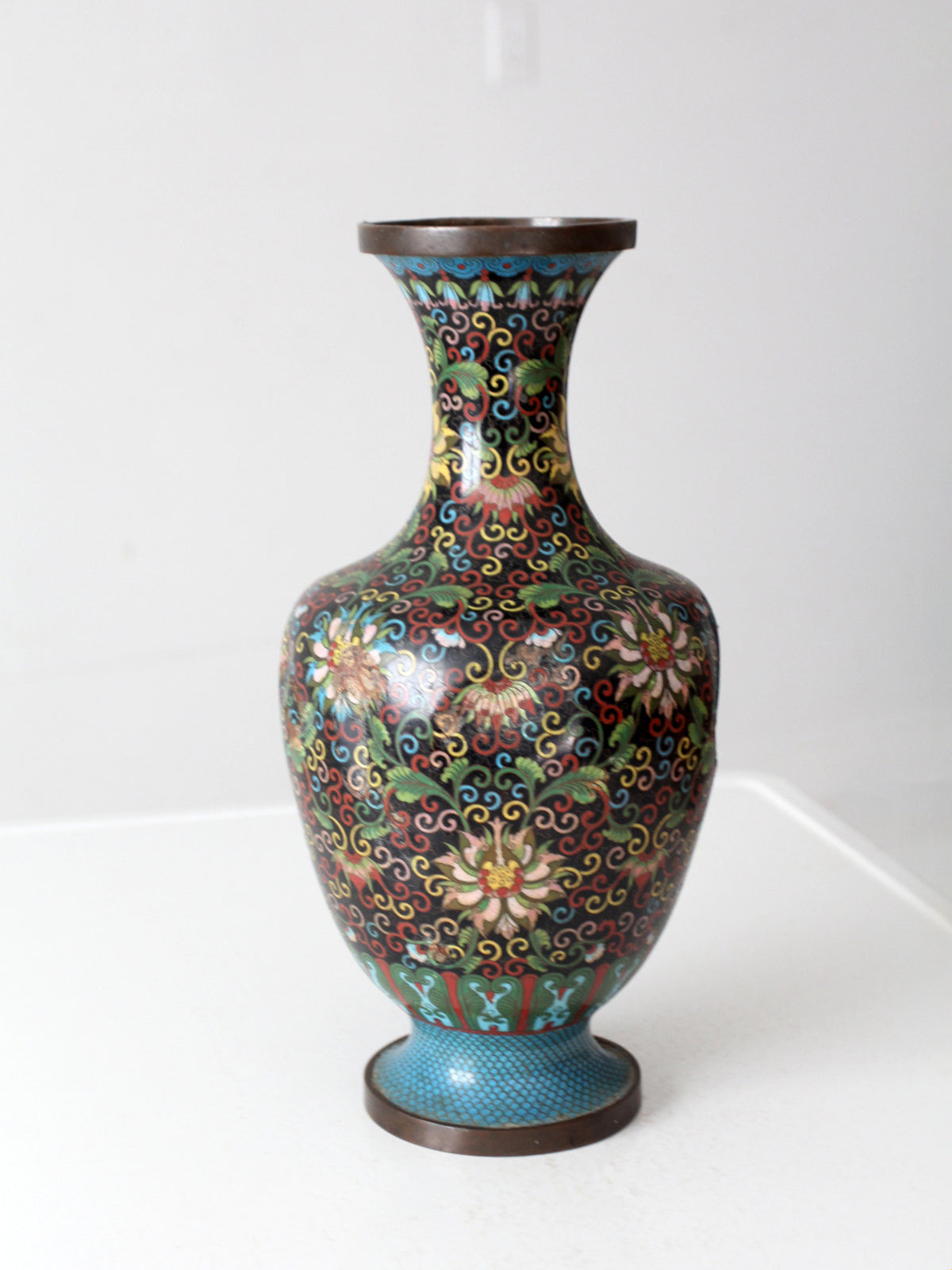 antique Chinese cloisonne decorative vessel