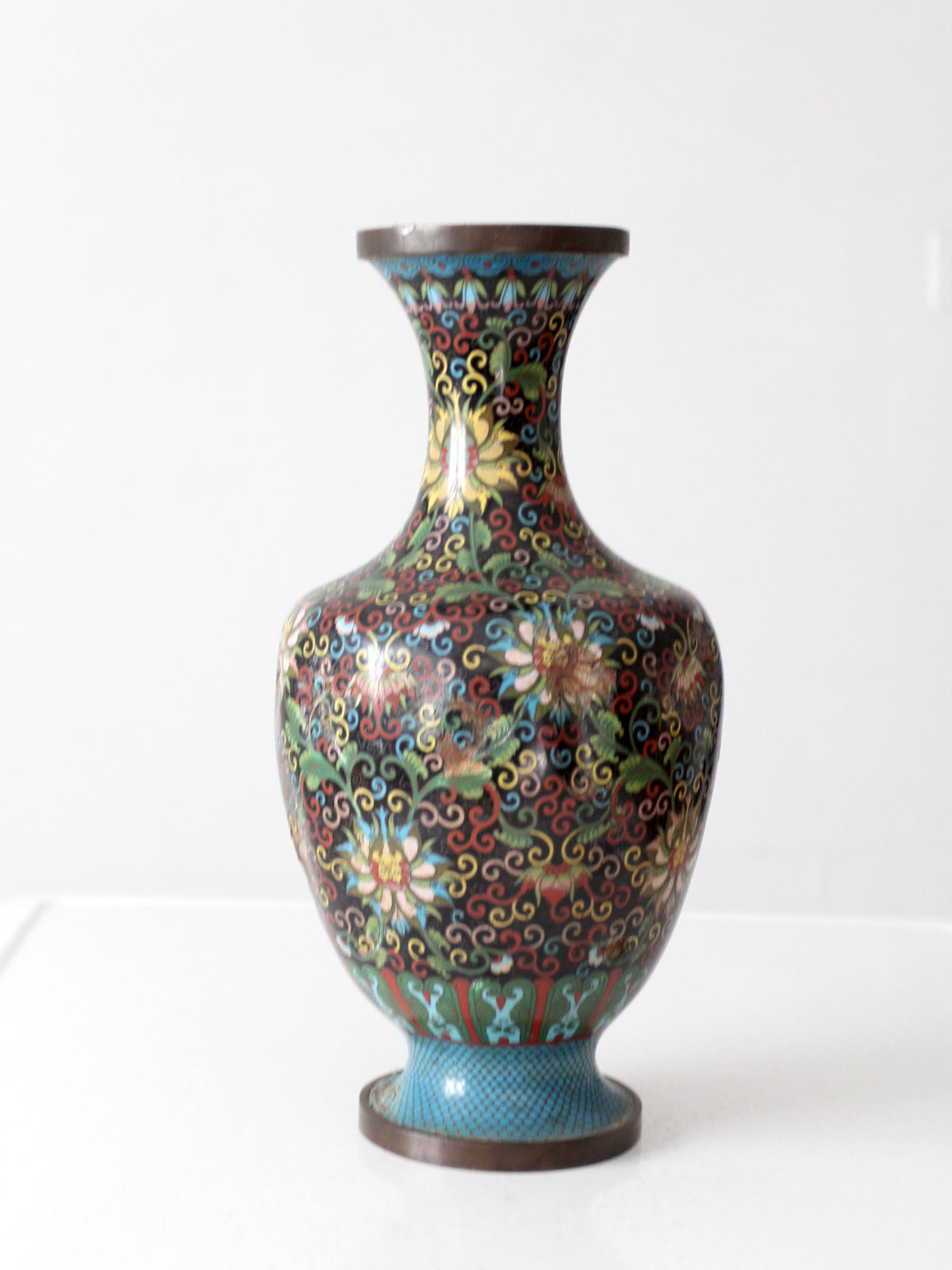 antique Chinese cloisonne decorative vessel