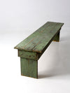 antique painted wood farmhouse bench