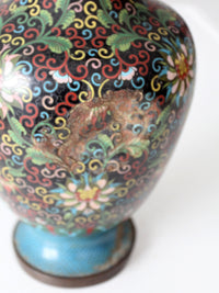 antique Chinese cloisonne decorative vessel