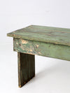 antique painted wood farmhouse bench