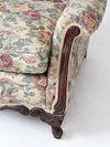 antique French Provincial floral sofa and armchair set