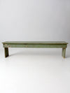 antique painted wood farmhouse bench