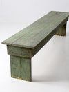 antique painted wood farmhouse bench