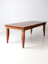vintage rustic pine table, 7 ft