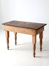 antique primitive work table