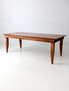 vintage rustic pine table, 7 ft