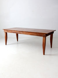 vintage rustic pine table, 7 ft