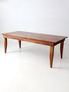 vintage rustic pine table, 7 ft