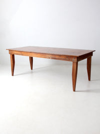 vintage rustic pine table, 7 ft