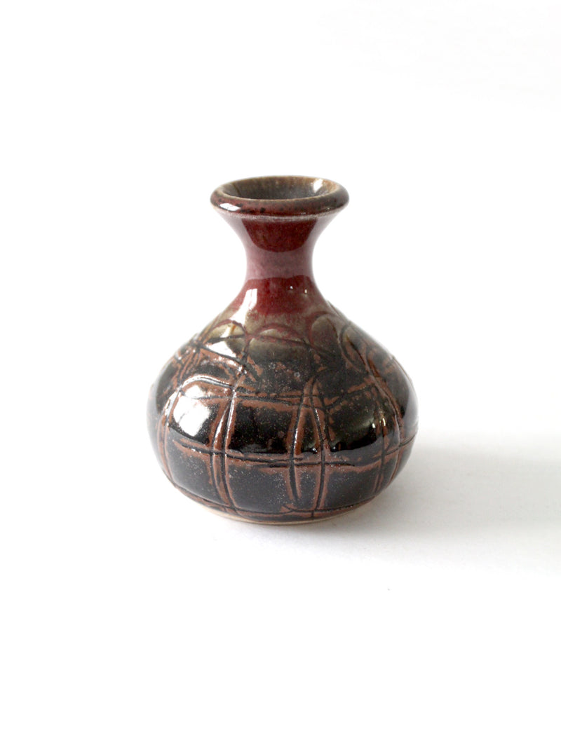 vintage studio pottery vase