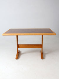 vintage wooden trestle table