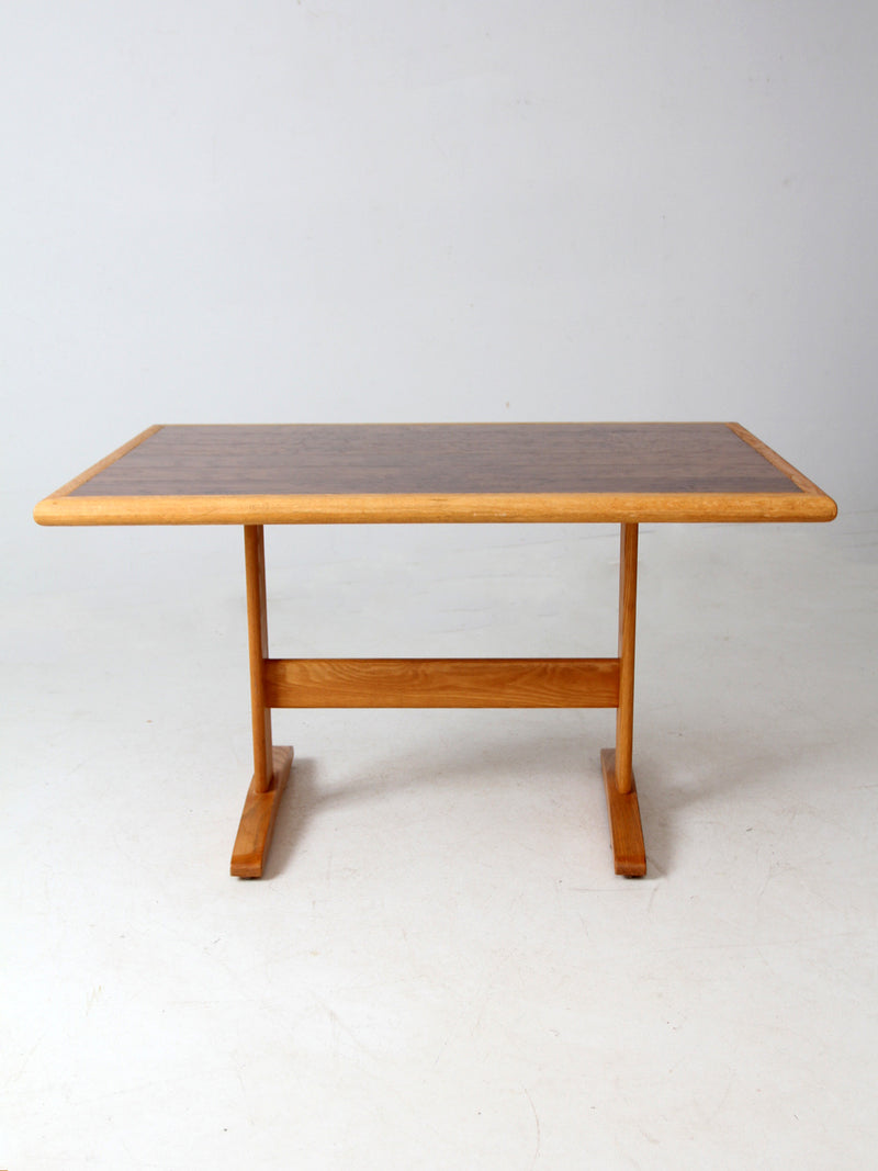 vintage wooden trestle table