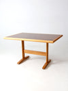 vintage wooden trestle table