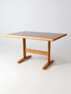 vintage wooden trestle table