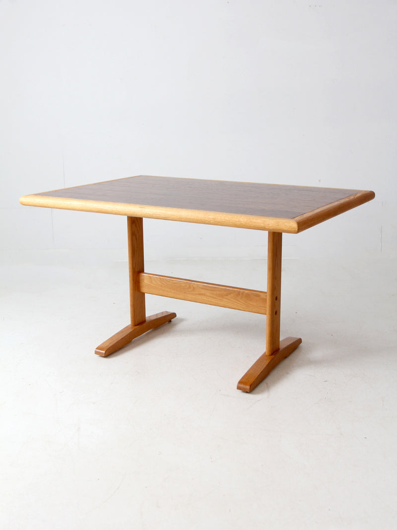 vintage wooden trestle table