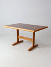 vintage wooden trestle table