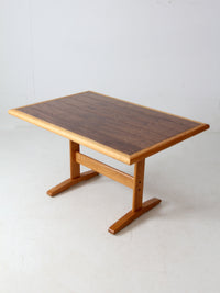 vintage wooden trestle table