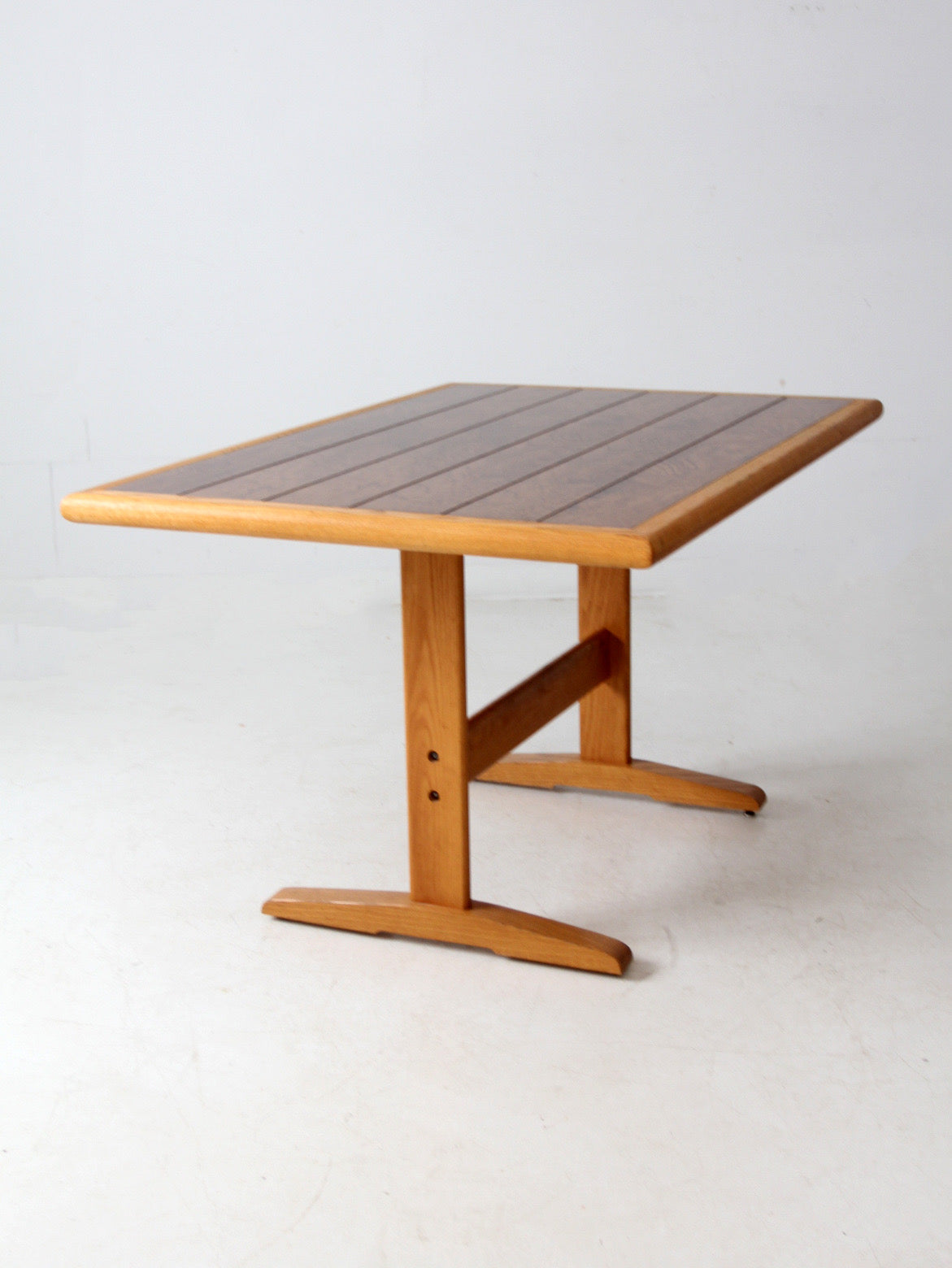 vintage wooden trestle table