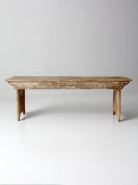 antique primitive wood farmhouse bench