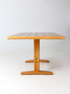 vintage wooden trestle table