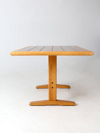 vintage wooden trestle table